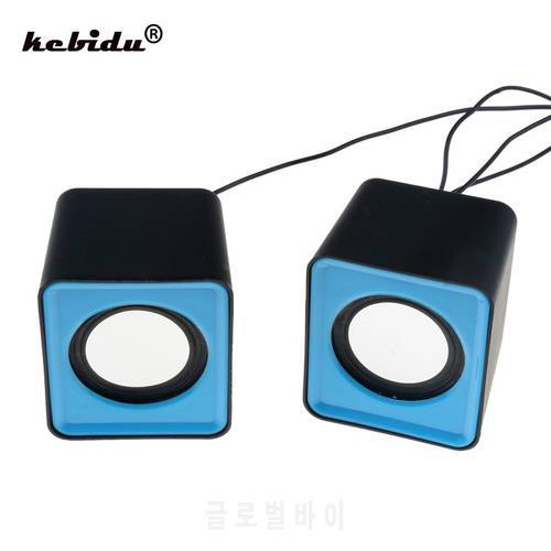 kebidu Mini USB 2.0 3.5mm Jack Multimedia Desktop Computer Notebook Speaker Music Stereo For Home Theater Party Speaker for PC