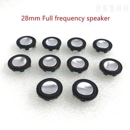 10pcs/lot 2W 8ohm 28mm full frequency speaker for round ultra-thin Bluetooth DIY mini speaker