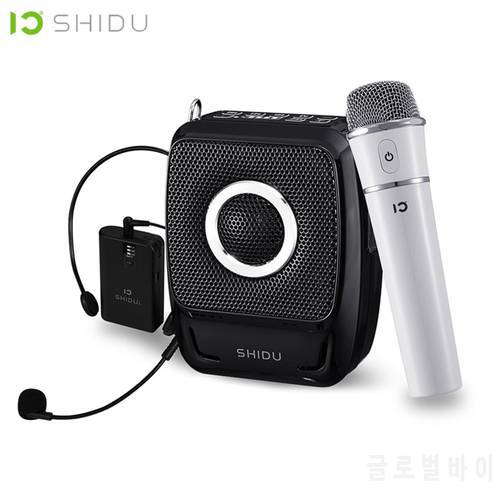 SHIDU 25W Portable Voice Amplifier Waterproof Mini Audio Speaker USB Lautsprecher With UHF Wireless Microphone For Teachers S92
