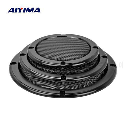 AIYIMA 2Pcs Audio Speakers Altavoz Prtatil Protective Cover 2/4/5/6.5 Inch Protective Mesh Net Grilles DIY Car Speaker Column