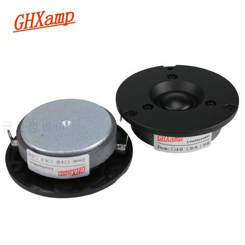 GHXAMP 3 Inch 6OHM 40W Tweeter Speaker Unit Dome HIFI Silk film Home theater Ultra-high Treble Tones Loudspeaker 87DB 18KHz 2PC