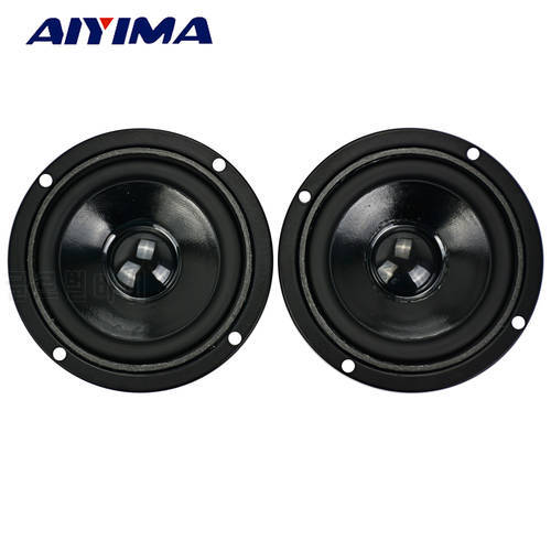 AIYIMA 2Pcs 3Inch Audio Portable Speakers 4Ohm 5W 16 Core 89MM Rubber Edge Full Range Bass Magnetic Speaker