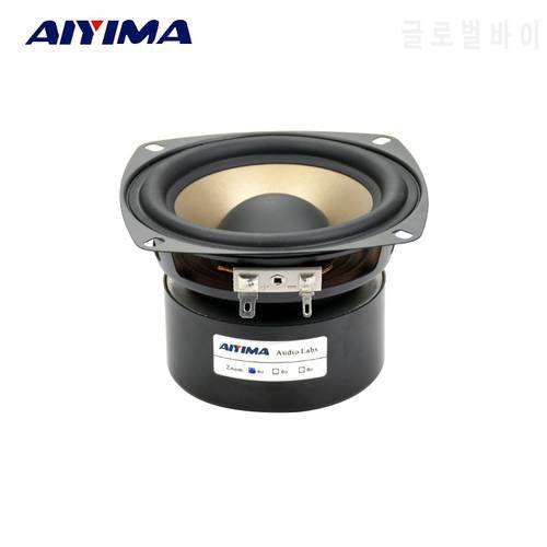 AIYIMA 1Pcs 4Inch Audio Portable Speaker 4Ohm 30W Hifi Woofer Midrange Speaker Subwoofer Dual Bass Speakers
