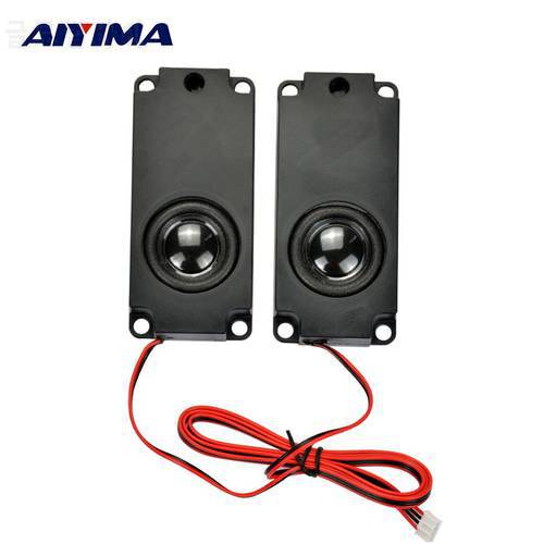 AIYIMA 2pcs 10045 100mm * 45mm 5 W 8 ohm Inner Double Magnetic Full Range Clear Sound Cavity Speaker
