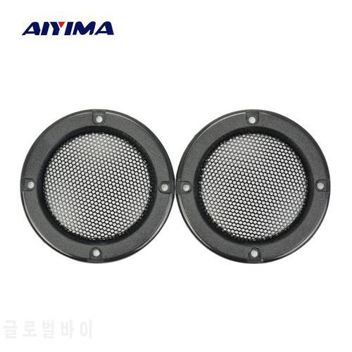 AIYIMA 2Pcs 2Inch Tweeter Speaker Protective Net Black Speaker Decorative Circle With Protective Black Steel Mesh
