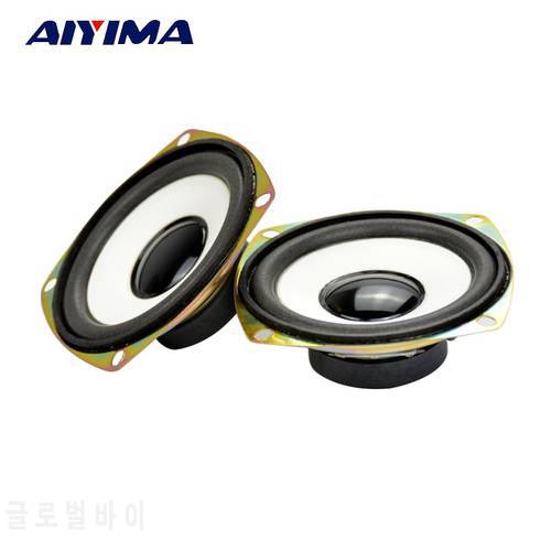 AIYIMA 2Pcs 3Inch Audio Porble Speaker 4Ohm 5W DIY External Magnetic HiFi Full Range Speaker Horn Stereo Woofer Loudspeaker