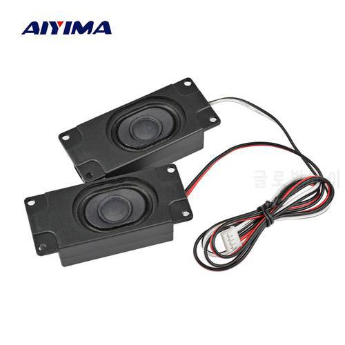 AIYIMA 2Pcs Audio Portable Speakers 3070 4Ohm 3W Computer Speaker Advertising LCD TV Speakers Loudspeaker Rectangle Speaker