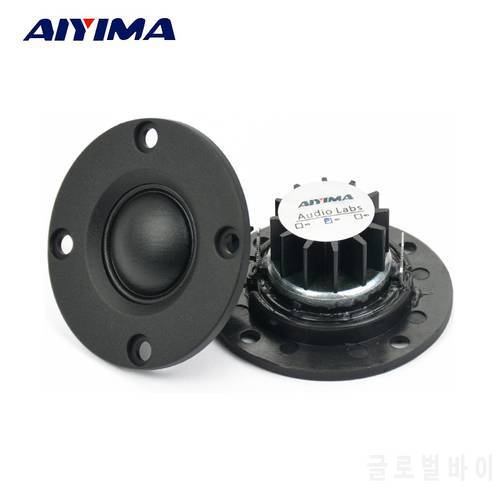 AIYIMA 2Pcs 52MM Audio Portable Speakers 6 Ohm 30W Dome Silk Film Tweeter ABS Treble Speaker Loudspeaker With Aluminum Radiator
