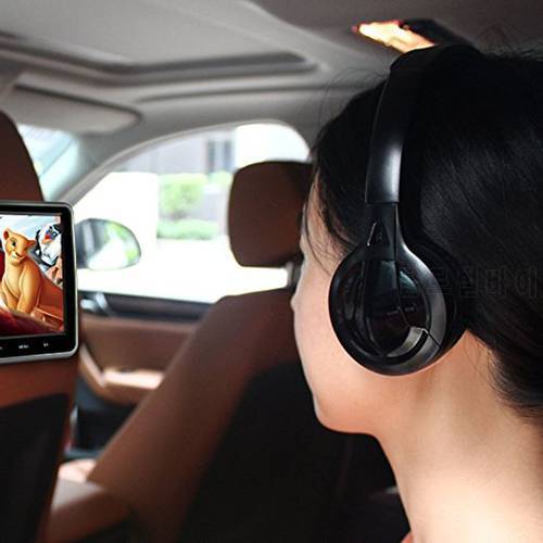 Free shipping Infrared Stereo Wireless Headphones Headset IR in Car roof dvd or headrest dvd Player two channels