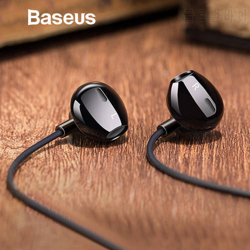 Baseus 6D Stereo In-ear Earphone Headphones Wired Control Bass Sound Earbuds for 3.5mm Earphones