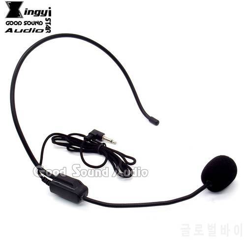 3.5mm Plug Wired Earhook Headworn Condenser Headset Microphone Headband Mic For Wireless Megaphone Computer Teaching Tour Guide