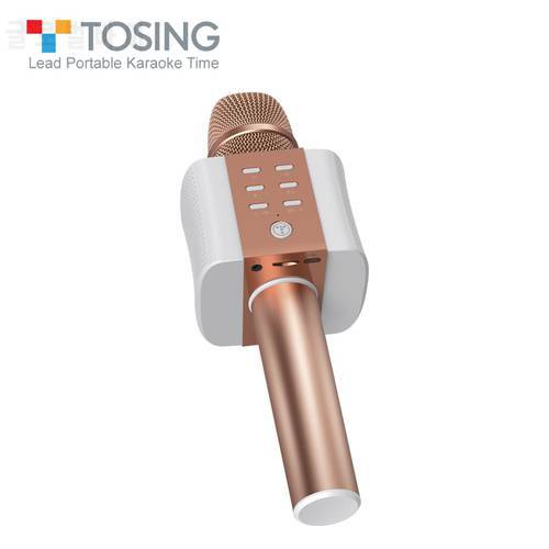 TOSING 008 karaoke microphone New Curved design with TF card Bluetooth playback Dual speakers