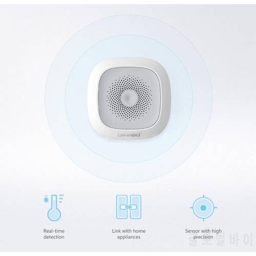 20201 ORVIBO TEMPERATURE & HUMIDITY SENSOR Real-Time Detection Viewing on the Phone Link with Air Conditioner Adjust Temp