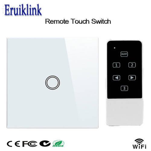 EU Standard 1 Gang 433mhz RF Wireless Remote Control Light Switch mobile Wifi Control Via broadlink rm pro,Smart Home Automation