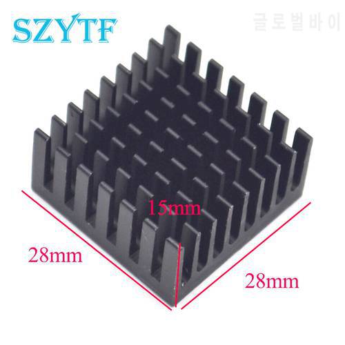 20pcs Electronic chip thermal radiator aluminum heatsink block 28*28*15MM