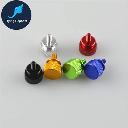 2pcs Hand MOD Screws for Video Card Holder/Power/Chassis Side Panel Big Head 7 colors Fold Screws for PC computer water cooling