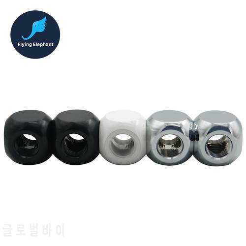 T-Splitter Ball Shape, 3F Way G1/4 X 3 Metal Connector To Compression Fitting For PC Water Cooling