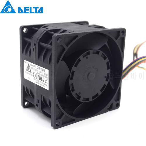 New car booster blower motor fuel modification powerful dual 80mm 8056 2.6A 12V GFC0812DS 80 * 80 mm for Delta