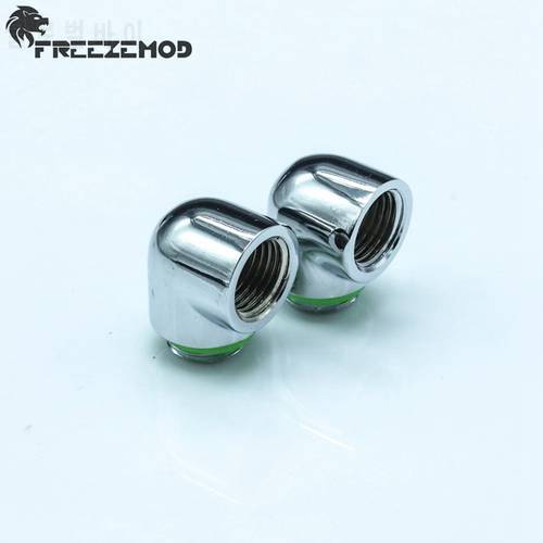 FREEZEMOD G1/4&39&39 thread 90 degree Fitting Adapter water cooling Adaptors computer pc water cooler fitting. NYWT-S90