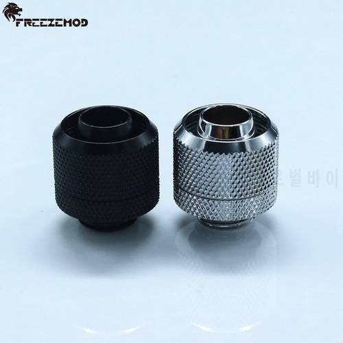 FREEZEMOD Brass water cooling fittings G1/4 external thread for 10X16mm PVC soft tube computer water cooling. HRGKN-B38H