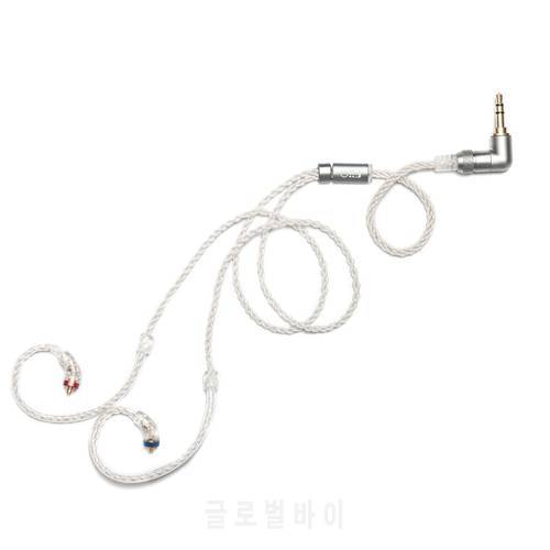 FiiO LC-3.5BS LC-2.5BS Short earphone cable Copper-Plated Silver Standard MMCX 3.5mm 2.5mm Connector for Shure/Westone/JVC/FiiO
