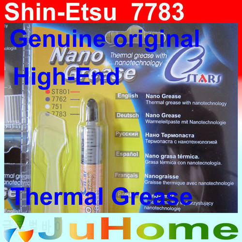 New Genuine Original Shin-Etsu 7783 >6.0W/m.K, high-end containing silver thermal paste for Graphics / CPU thermal grease 1.2ml