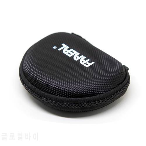 FAAEAL Portable Earphone Box for Headphones Case Mini Zippered Storage Hard Bag Headset Boxes for Earphones Case SD TF Cards