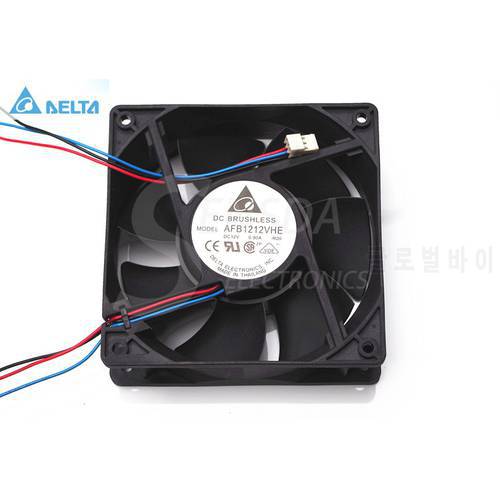 For for delta AFB1212VHE 120mm 12cm DC 12V 0.90A 3-pin 3-wire server inverter axial blower cooler cooling fan