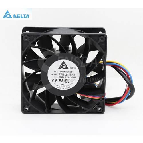 for delta FFB1248EHE 12CM 120MM 12038 DC 48V 0.75A 4-pin pwm server industrial axial inverter cooling fans