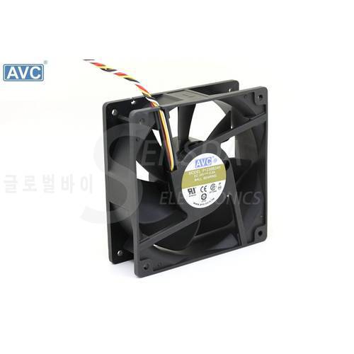 Wholesale For AVC 12038 120mm 12cm P1238B24H DC 24V 0.5A 4Wire 4-pin Computer Case CPU Cooler Cooling Fans