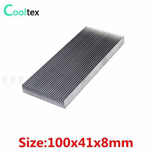 (Special offer) 100x41x8mm Aluminum HeatSink radiator Heat Sink for Electronic integrated circuit cooler cooling (Dense tooth )