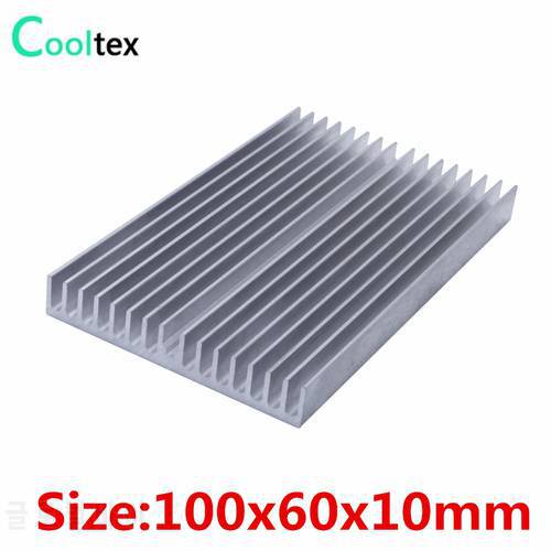 (Special offer) 100x60x10mm Aluminum heatsink radiator for chip LED Electronic computer &39s component heat dissipation cooling