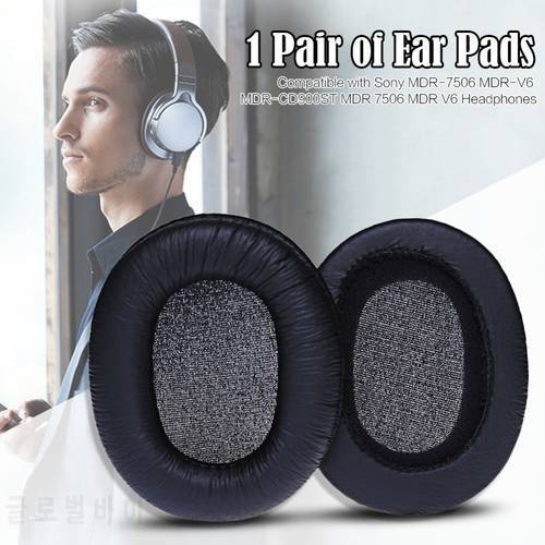 2 PCS 1 Pair Thickened Sponge Ear Pads for Sony/SONY MDR-7506 MDR-V6 MDR-900ST Headphones Caps Cushion