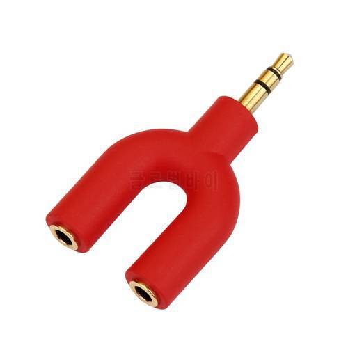 Double Jack Adapter to Headphone for MP3 Player Earphone Splitter Adapter -25