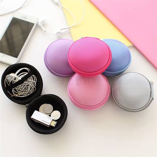 Colorful Earphone Holder Case Storage Carrying Hard Bag For Earphone Headphone Accessories Earbuds memory Card USB Cable-30