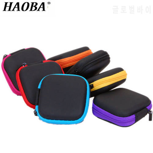 Zipper Earphone Wire Storage Box Protective USB Cables Storage Container Organizer Case Headphones Charger Money Box