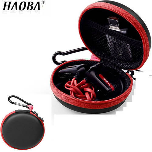 Headphone Accessories Headphone Storage Bag Can Be Stored Headphone Cable U Disk With a Button