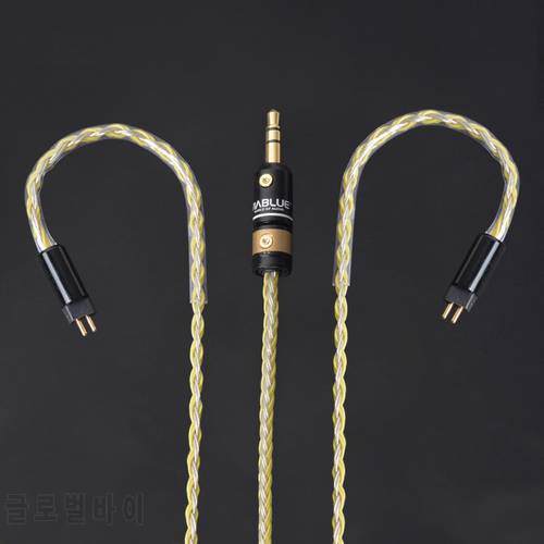 Hand Made DIY 0.78mm 2 Pin 8 Cores Replacement Earphone Cable Updated Hifi Music Tinned Copper Cord for UE18 JH13 16 UM3X W4R
