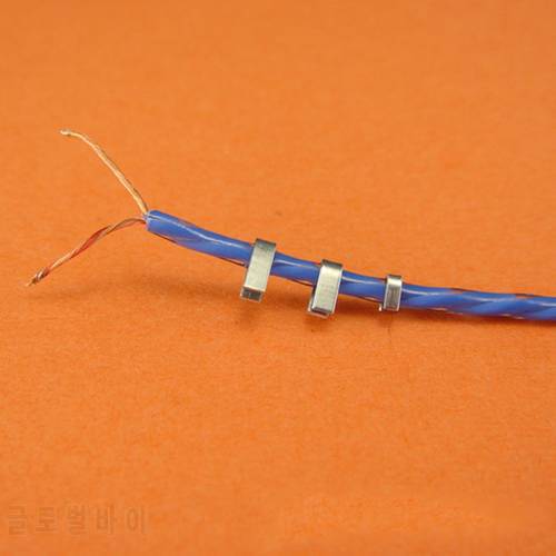 100 pcs Ear headphones shell wire fixed Headphone repair parts and materials production U-shaped iron clasps Line card bit
