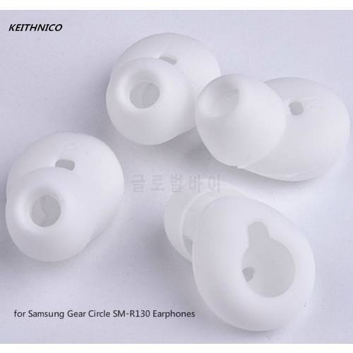 2 Pairs Silicone Replacement Ear Gel Tip Anti-Slip Earpads Earbuds for Samsung Gear Circle R130 Bluetooth-compatible Earphone