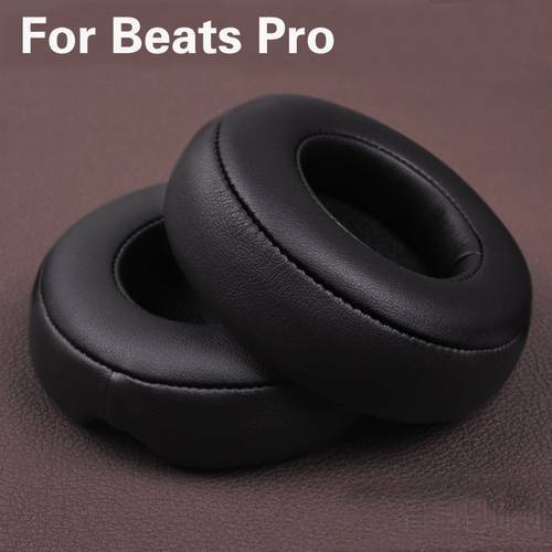 2pcs/pairs Leather Headphone Foam For Monster Beats by dre pro headset ear pads Sponge cushion Earbud Replacement Covers