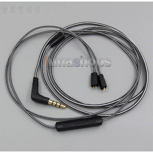 Black/White + Mic Remote Earphone Cable For Ultimate Ears UE TF10 SF3 SF5 5EB 5pro TripleFi 15vm LN005089