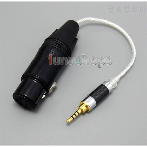 2.5mm Balanced To 4pin XLR Female Silver Cable For VentureCraft Soundroid Headphone Amplifier Vantam DSD LN004958