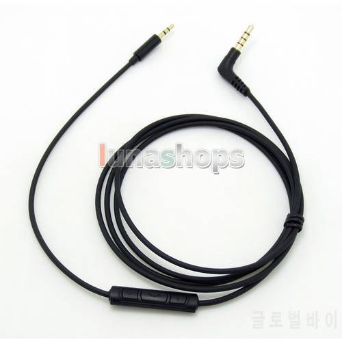 TPE Skin Hi-OFC + Mic Volume control Cable For B&W Bowers & Wilkins P5 P7 Headphone Earphone LN004897