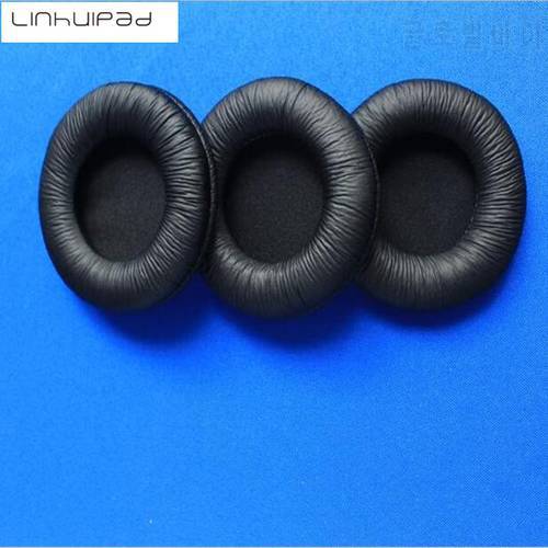 Linhuipad 50pcs=25pairs of 8cm leather ear cushions sponge headset durable ear pads 80mm for sony MDR-V55 MDR 7502 ATH-WS70
