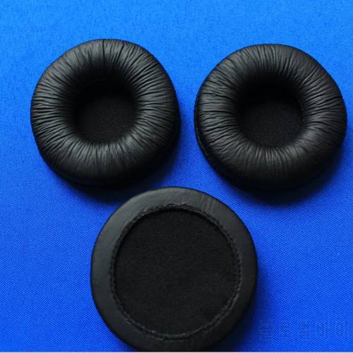 Linhuipad 10Pcs 6cm Soft Leather Ear Cushions Sponge headphone Pads Durable Earbud Earpads fit on ATH ES55