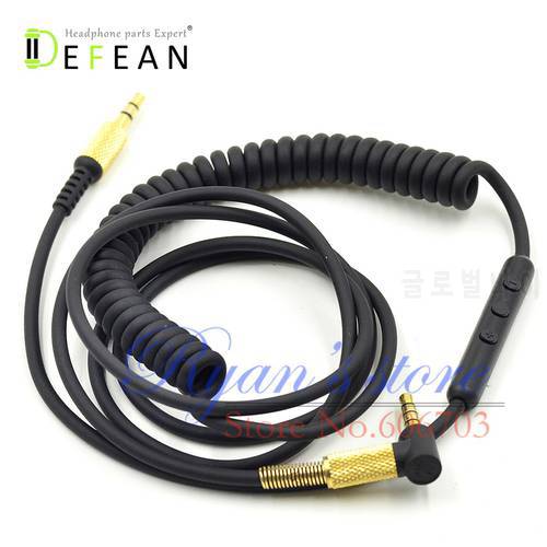 Defean Replacement audio cable with mic remote for Marshall Major On Ear Pro headphones