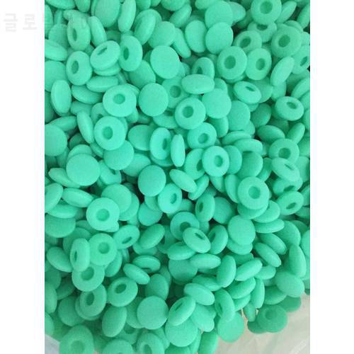 Linhuipad 18mm Green Earbud Foam Ear Cushions Replacement Earpads100pcs/ lot Free Shipping By Mail