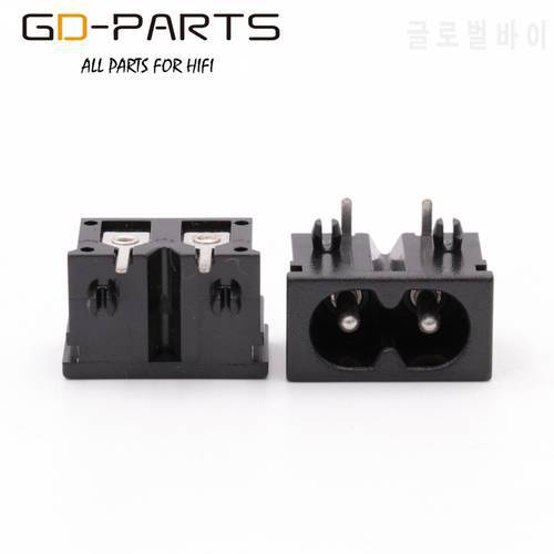 GD-PARTS PCB Mount Power Socket IEC320 C8 Mains AC Power Connector Electric Power Cord Inlet Receptacle AC250V 2.5A CCC CE TUV