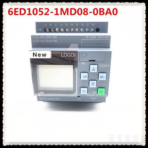 Nuovo originale 6ED1052-1MD08-0BA0 nuova versione (6ED1052-1MD08-0BA1) LOGO 12/24RCE con modulo Display 12/24V DC/rele 8 DI 4AI